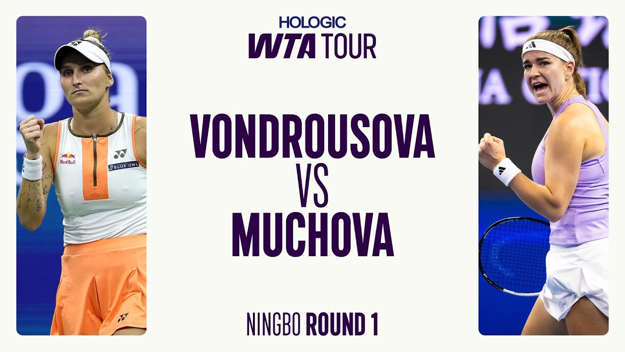 Marketa Vondrousova vs. Karolina Muchova | 2025 Ningbo Round 1 | WTA Match Highlights