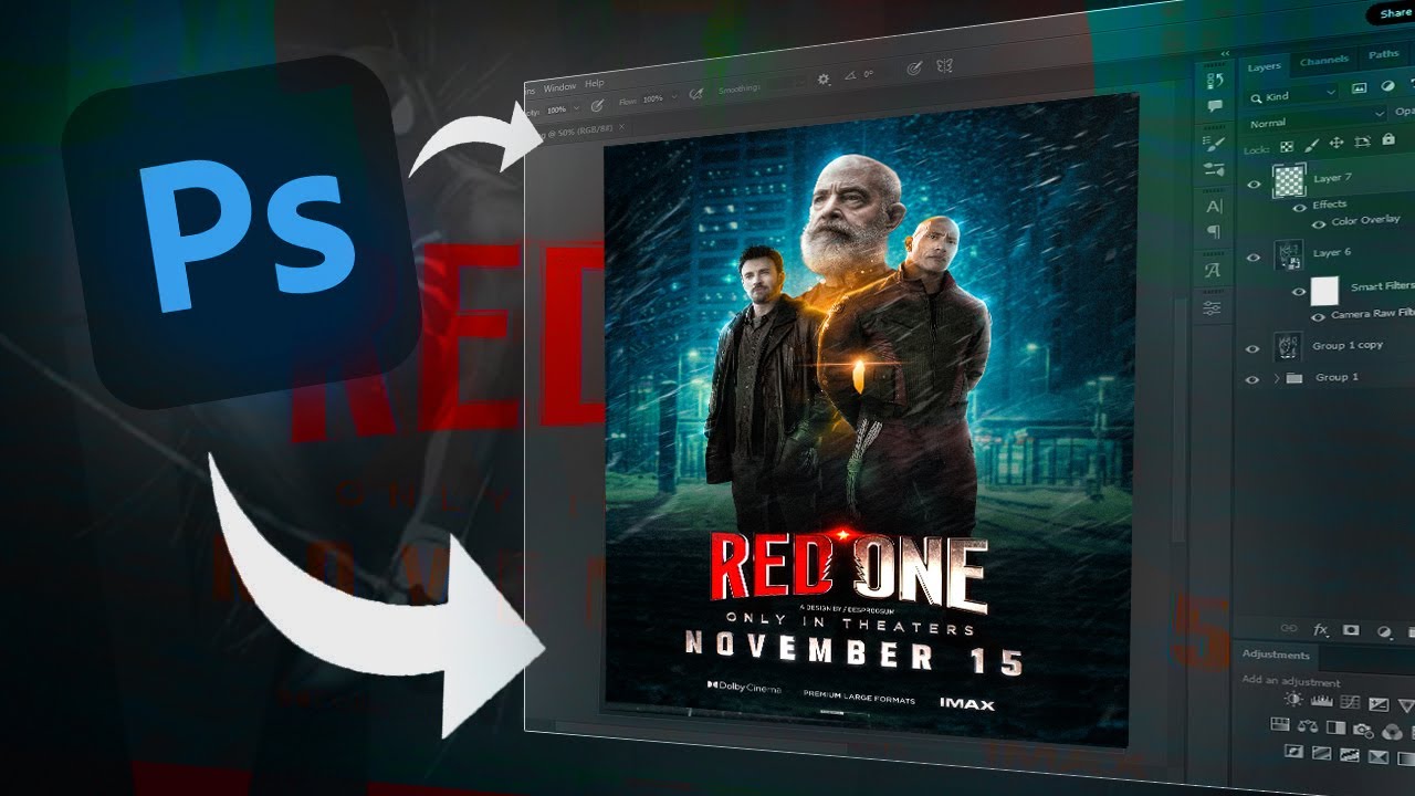 REDONE alternative poster design using PHOTOSHOP!