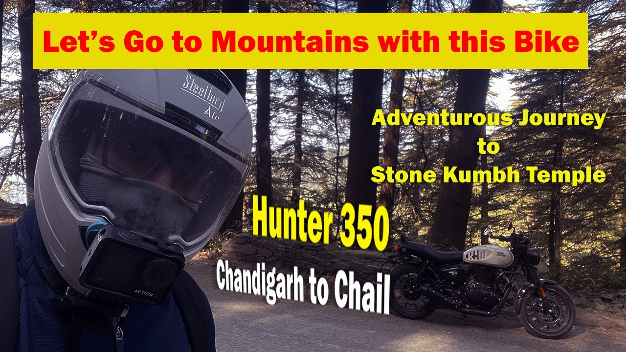 Royal Enfield Hunter 350 | Mountain Adventure | Chandigarh to Chail | Stone Kumbh Temple