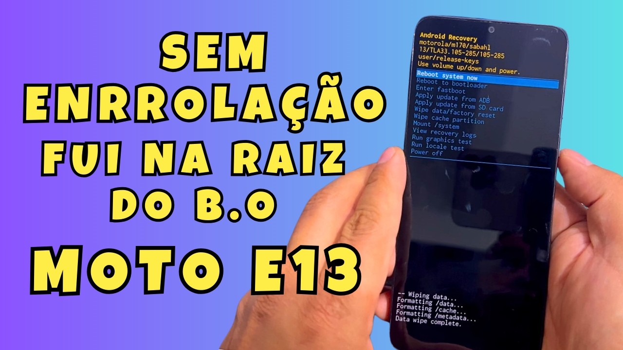 Hard Reset Motorola Moto E13 XT2345 Como Formatar Desbloquear e Restaurar