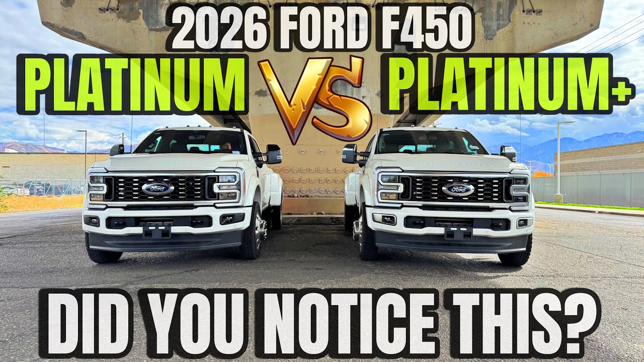 Ford F450 2026 года: Platinum против Platinum Plus: на что обратить внимание