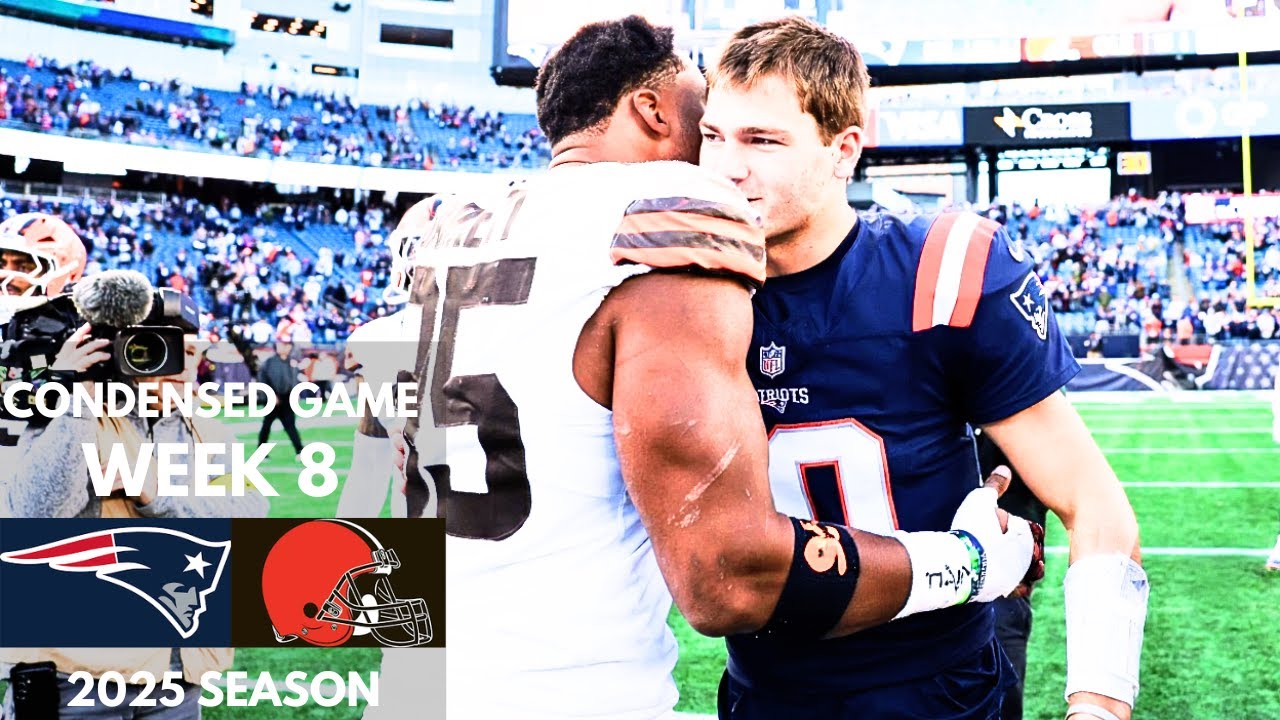 Patriots vs Browns 2025 Week 8 Condensed Game | NFL Highlights