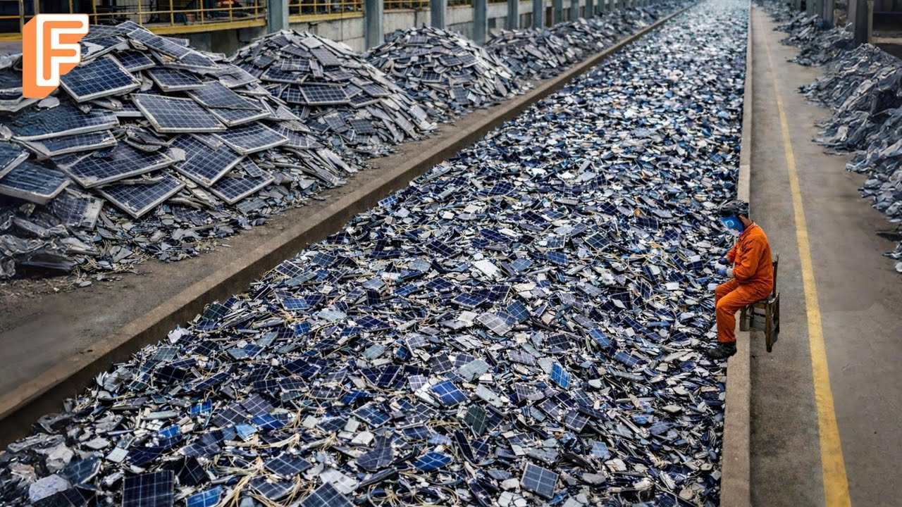 How 78 Million Solar Panels Will Be Recycled by 2050 — Inside Massive Recycling Factory
