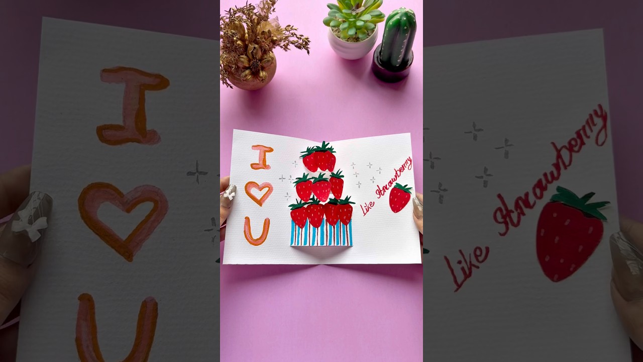DIY Cute Love Pop-Up card idea 💕 