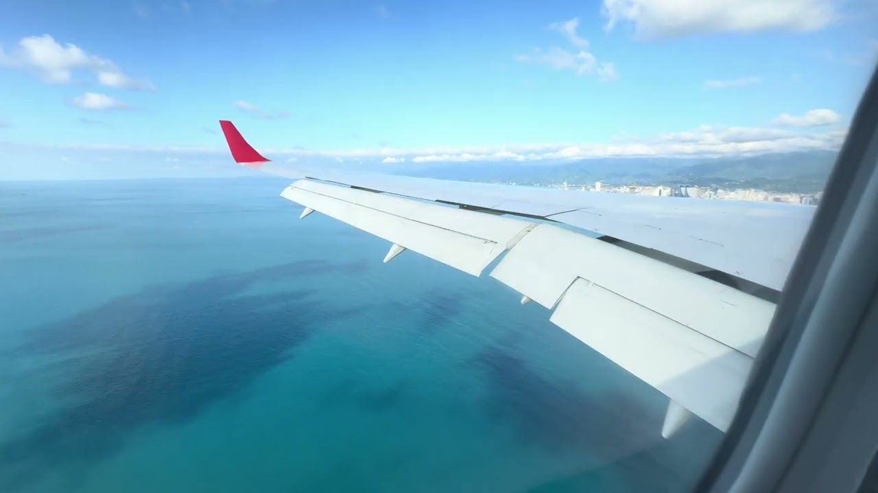 Red Wings Airlines Tupolev Tu-214 RA-64518 landing Batumi Airport, Georgia
