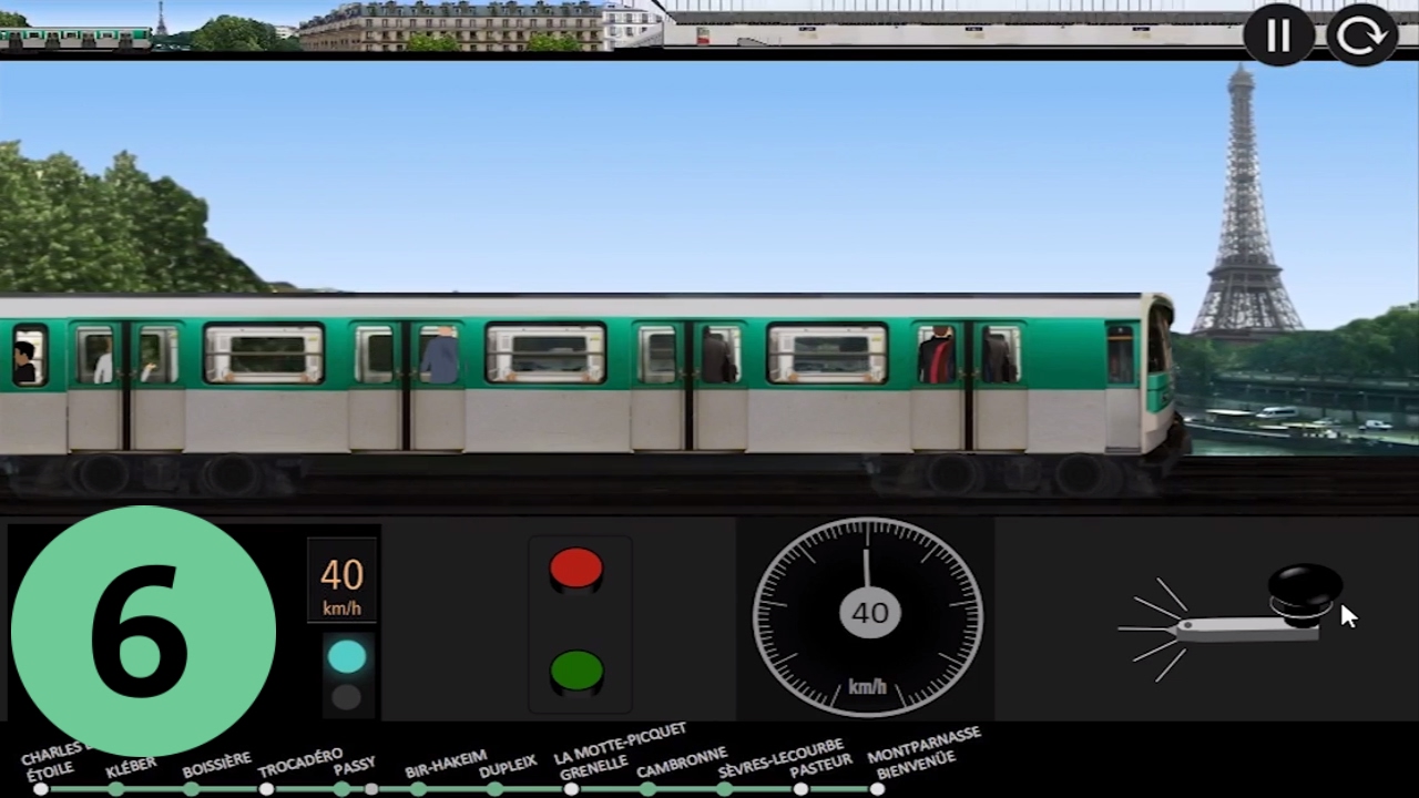 Paris Metro Simulator Full Gameplay / Ligne 6 - Line 6 - Linie 6 / Latest version v801 HD Train MF67