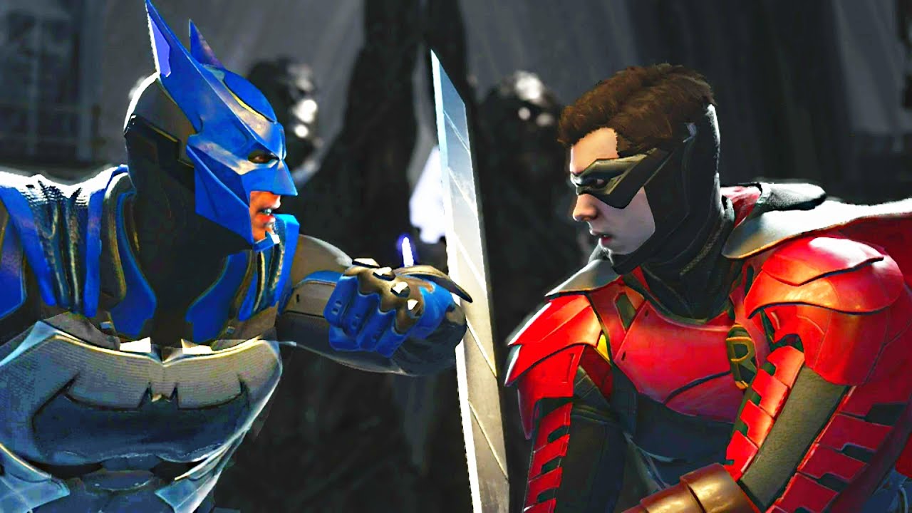 Injustice 2 - Batman vs Robin - All Intro Dialogue, Super Moves And Clash Quotes