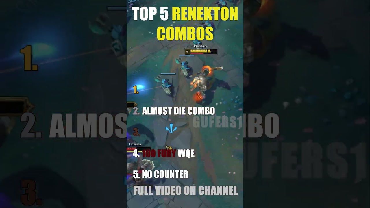 TOP 5 RENEKTON COMBOS