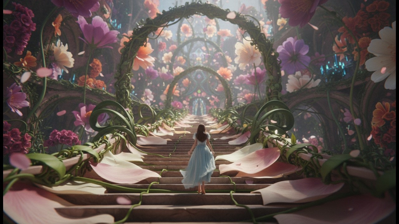 Disney-Vibe Princess Staircase ASMR 👑 | Relaxing Fairytale Walking Fantasy