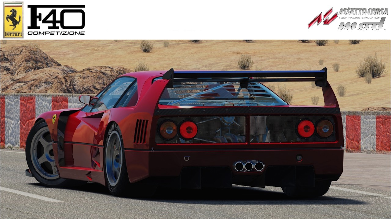 Ferrari F40 Competizione | Assetto Corsa Mod | Replay + Download