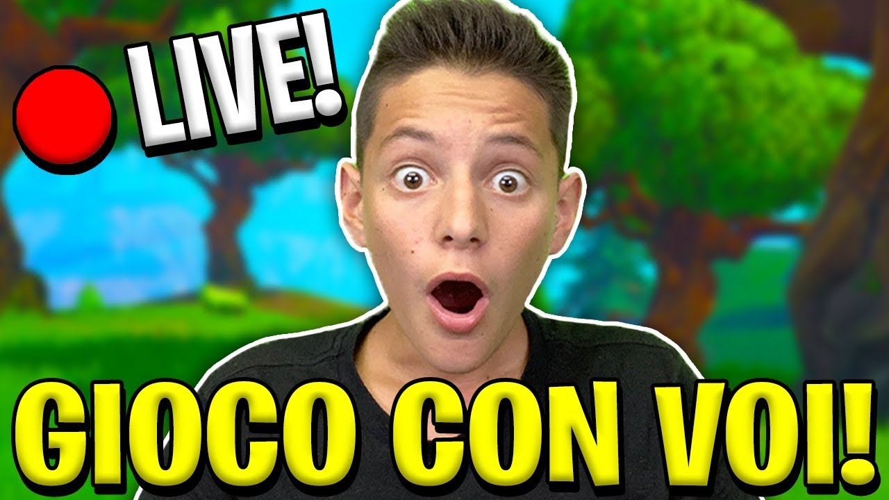 GIOCO CON VOI IN LIVE!! *NUOVE SKIN* 🔴 Fortnite Live ITA Season 2