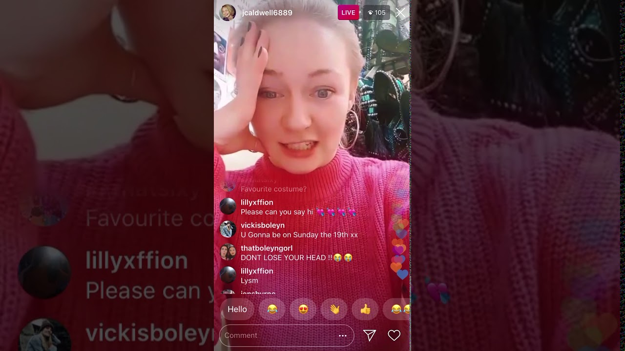 Jen’s Instagram Live 09/01/20