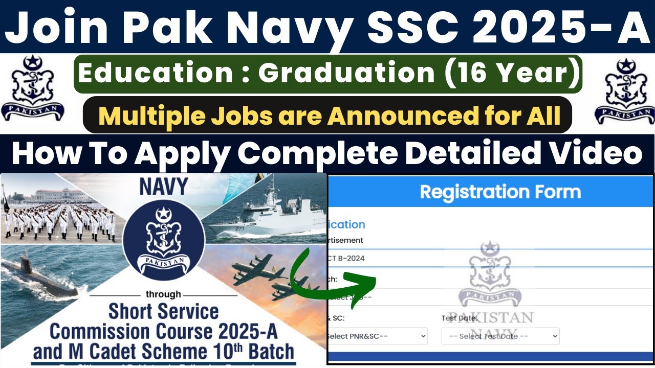 Join Pakistan Navy SSC 2025-A | How to Apply Online | Short Service Commission in Pak Navy
