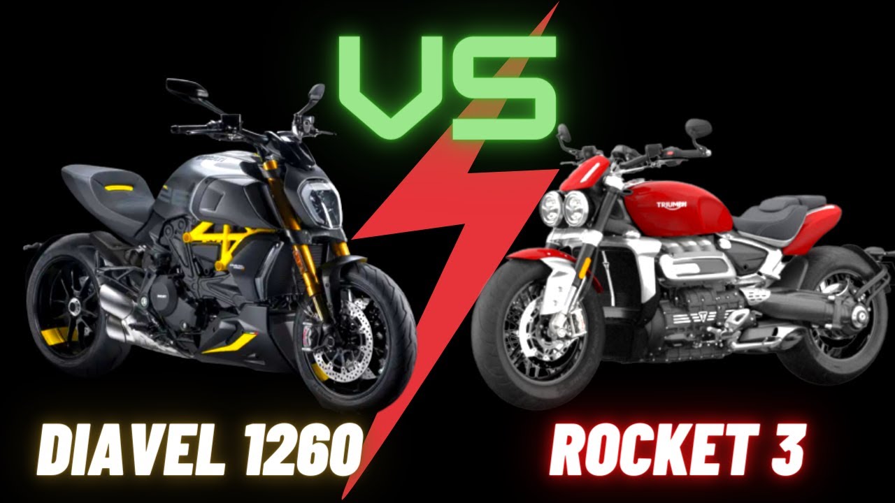 Ducati Diavel 1260 Vs Triumph Rocket 3 | Which is the ULTIMATE Power Cruiser?