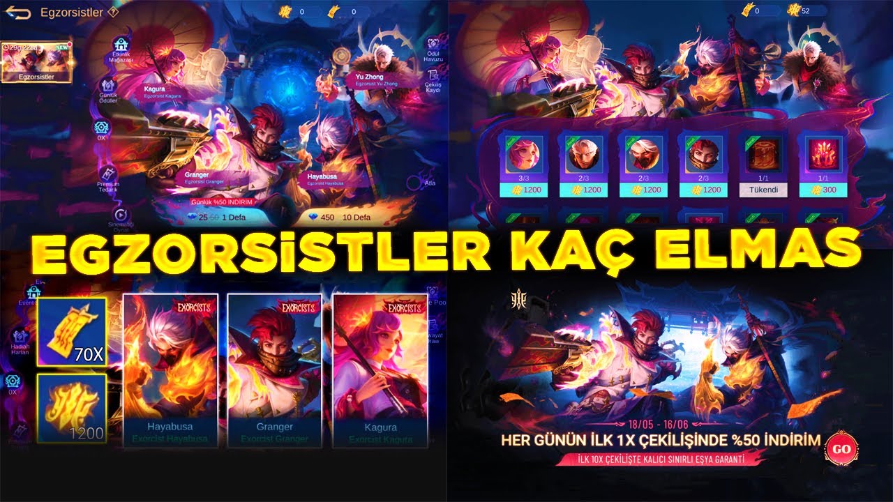 TÜM EGZORSİSTLER KAÇ ELMAS ? EN UYGUNA 1200 ELMASA EGZORSİST NASIL ALINIR VE TÜM DETAYLAR BURADA