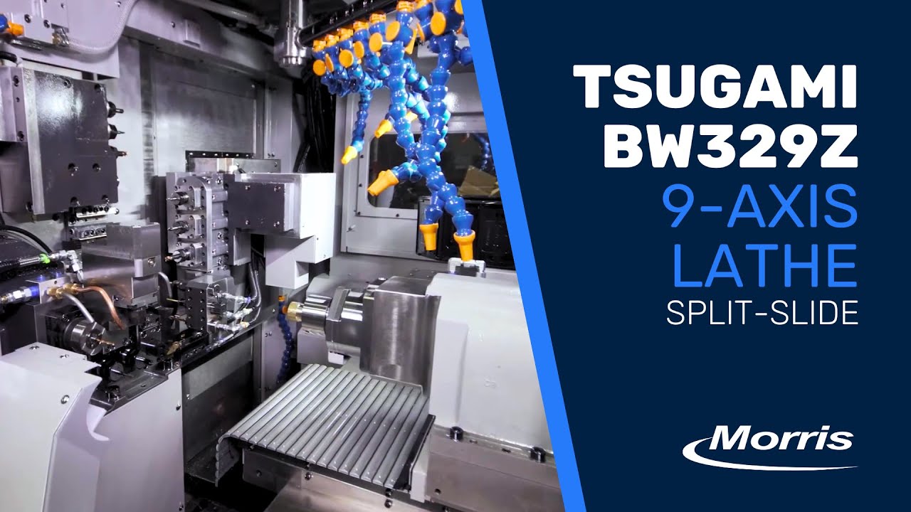 Tsugami's BW329Z - 9-Axis Swiss-Type Lathe - Morris
