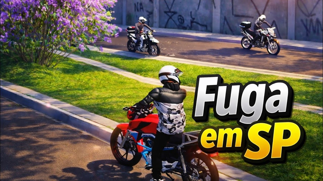 FUGA INSANA PELAS RUAS DE SÃO PAULO NO MX BIKES (rabeta realista) #mxbikes #grau #video 
