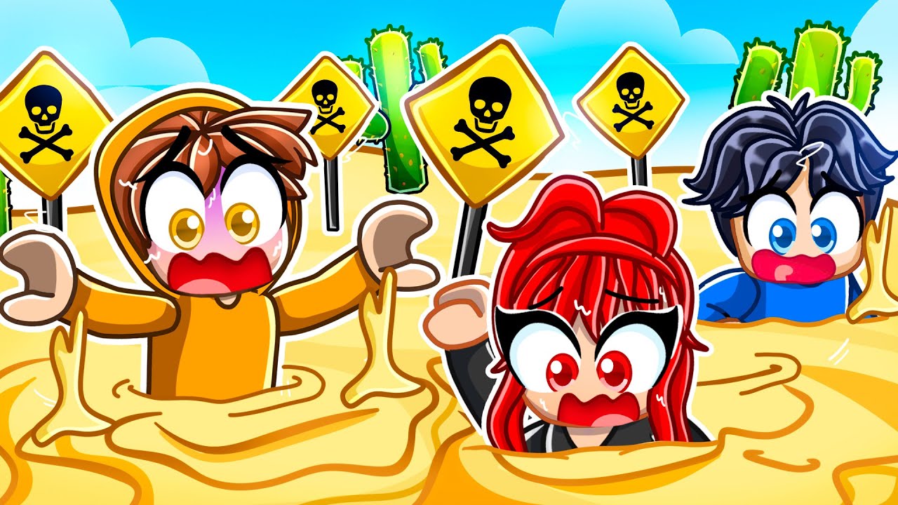 В ловушке ЗЫБУЧНЫХ ПЕСКОВ вместе с моей ДЕВУШКОЙ-ХУЛИГОЙ в Roblox!