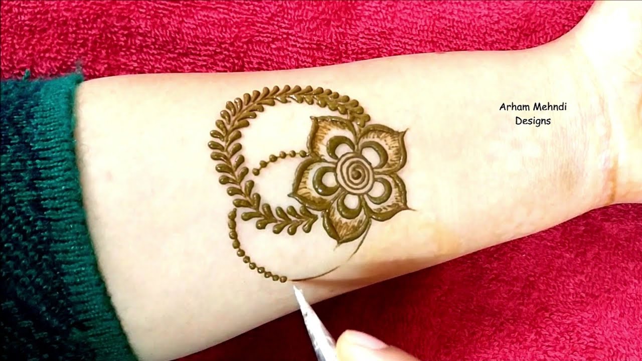 Latest Beautiful and Easy Mehndi Design for Hand || Arham Mehndi Designs