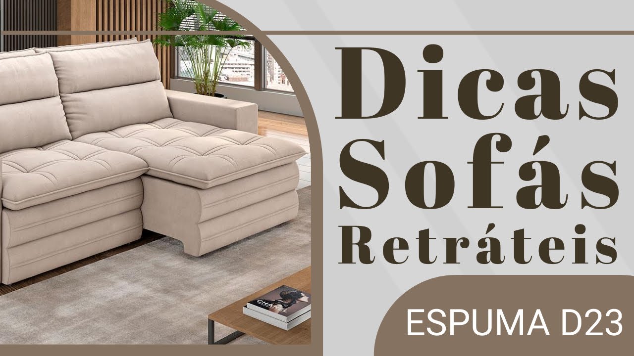 Dicas de Sofás Retráteis com Espuma D23 - Ótimos Preços / Link's na Descrição