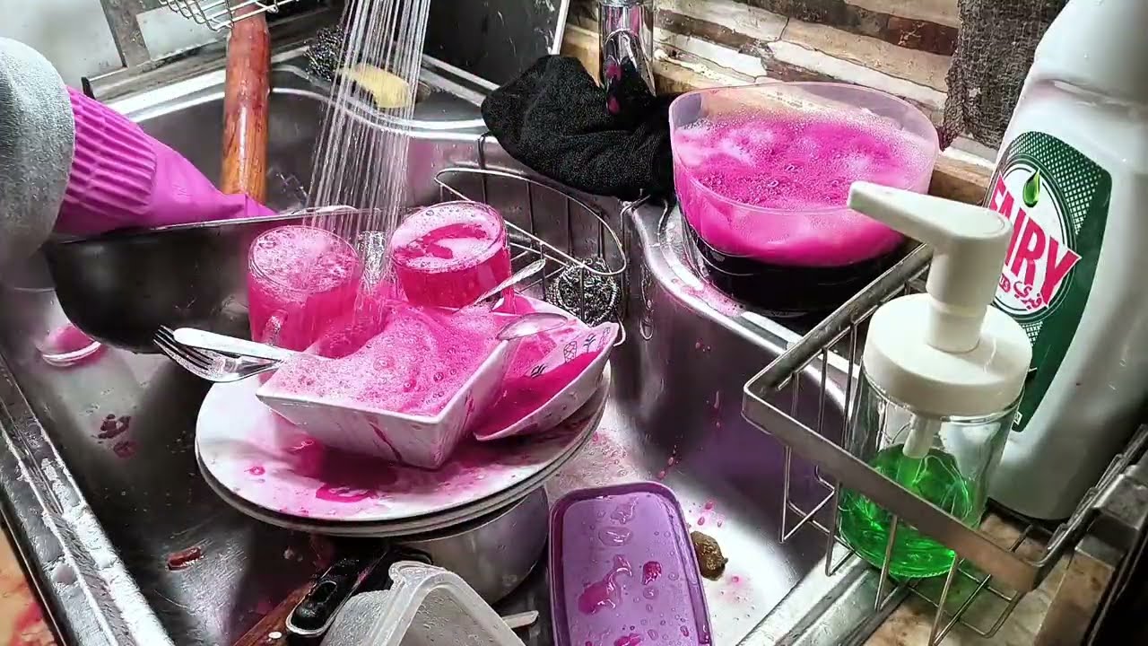 Peaceful Dishwashing | Relaxing Sink Sounds & Gentle Water ASMR @RainbowDishwashing 