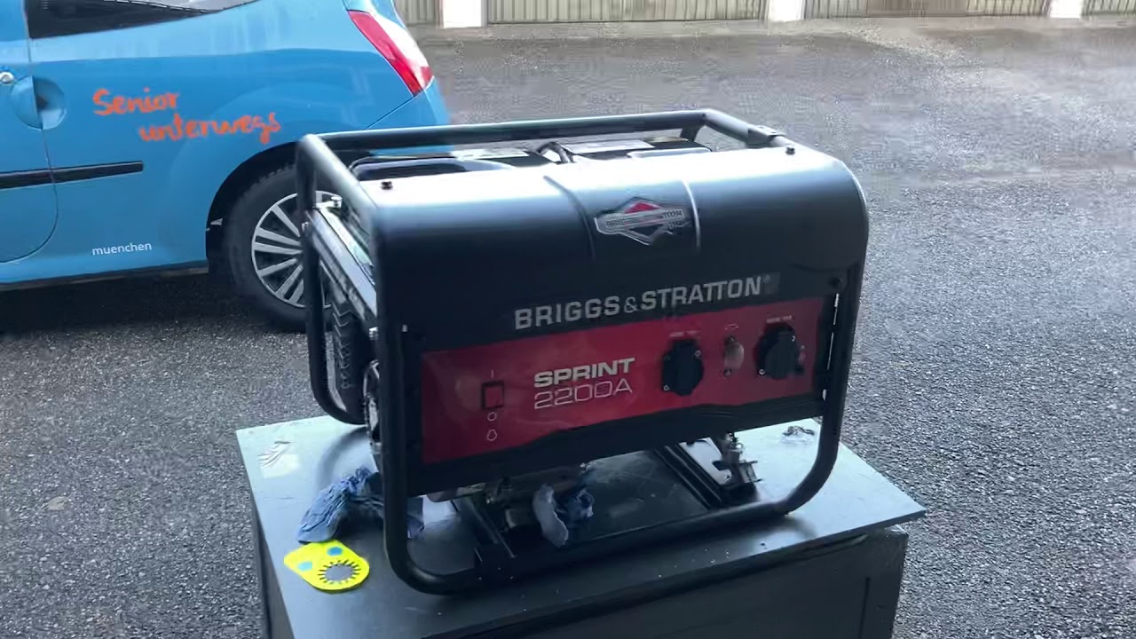 Briggs&Stratton Stromerzeuger Inbetriebnahme