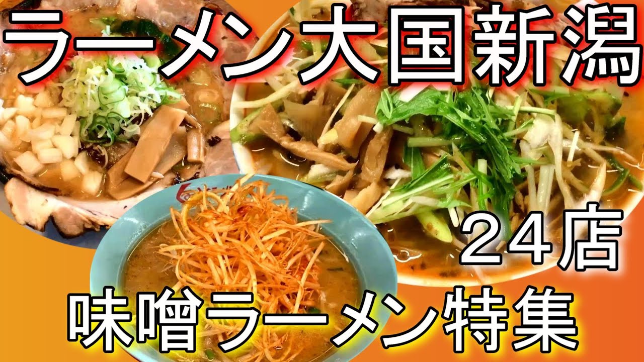 オススメ味噌ラーメンを24店！新潟ラーメン巡り！味噌ラーメンダイジェスト！japanramen