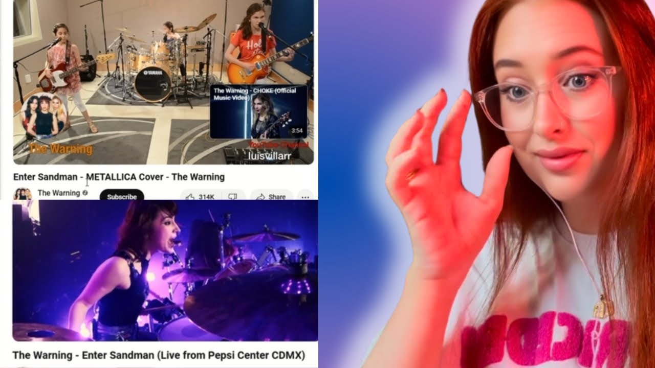 Reacting to Enter Sandman by The Warning: Then and Now!