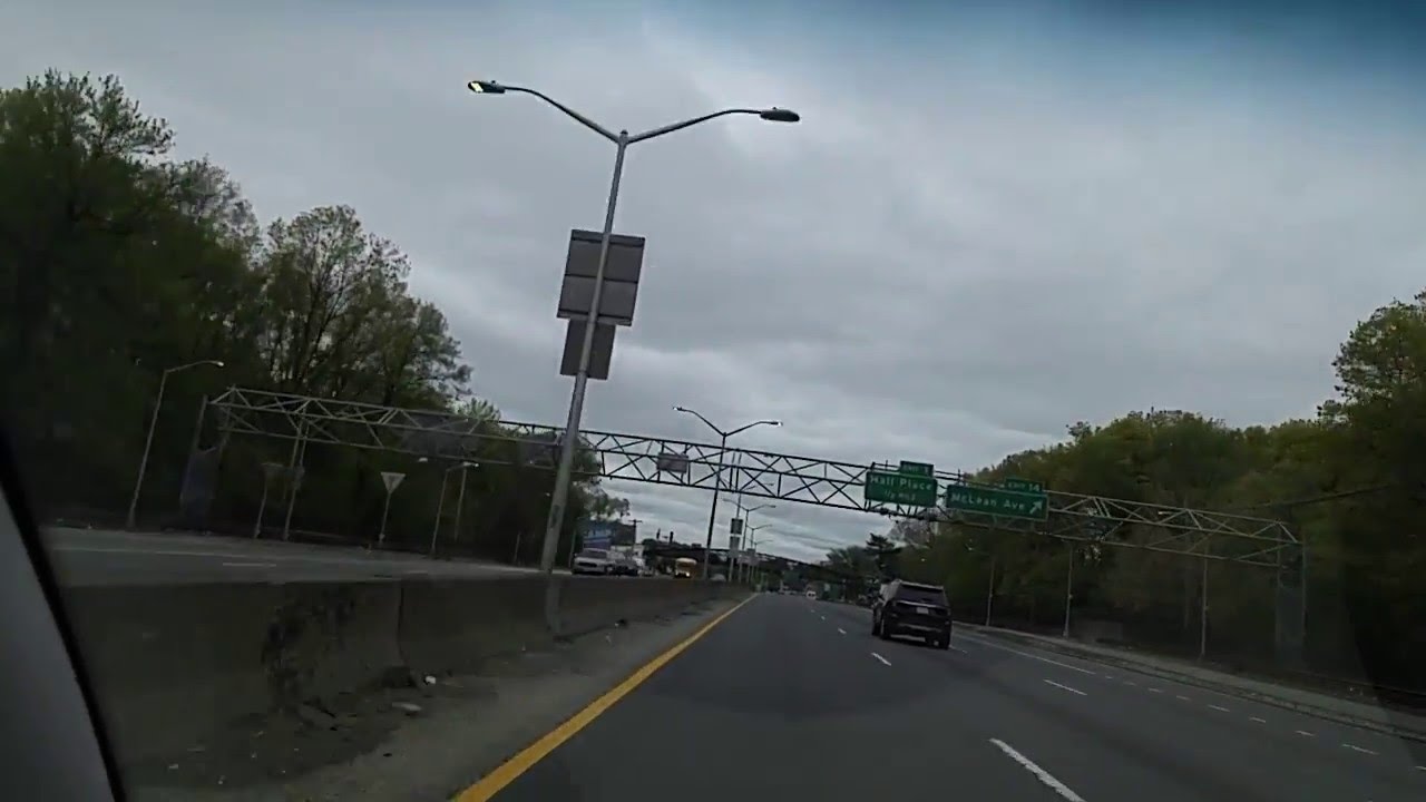 Driving on I-87 from The Bronx to Yonkers,New York