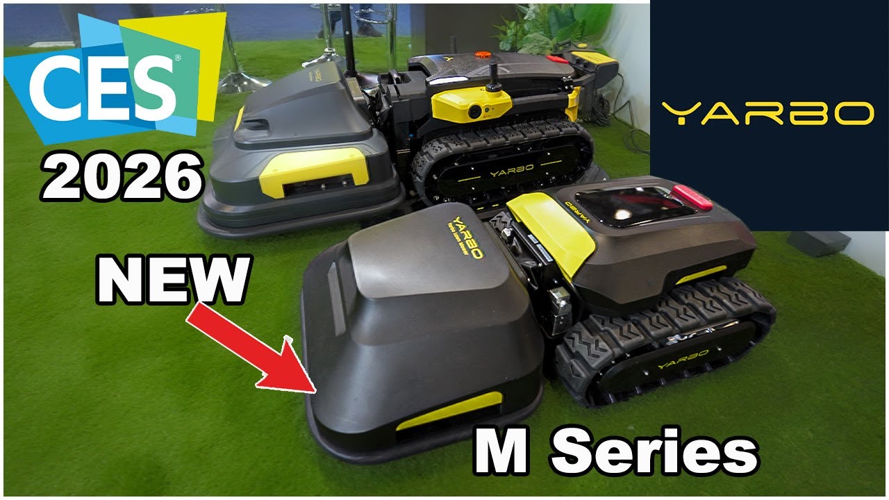 Yarbo на CES 2026 — НОВАЯ СЕРИЯ M — Компактный и умный? Модульный робот-пылесос Yardbot в действии?