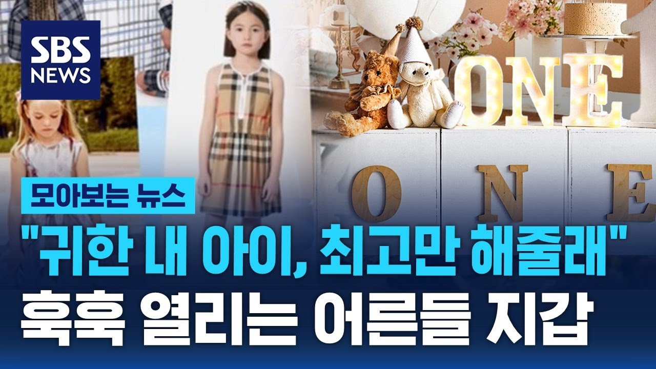 "귀한 내 아이, 최고로 해주고 싶어"…훅훅 열리는 어른들 지갑 / SBS / 모아보는 뉴스