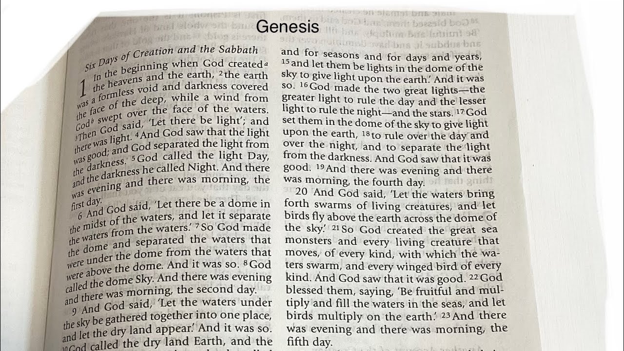 Genesis Chapters 1-2 Catholic NRSV Translation A Reading by Paul Newmo