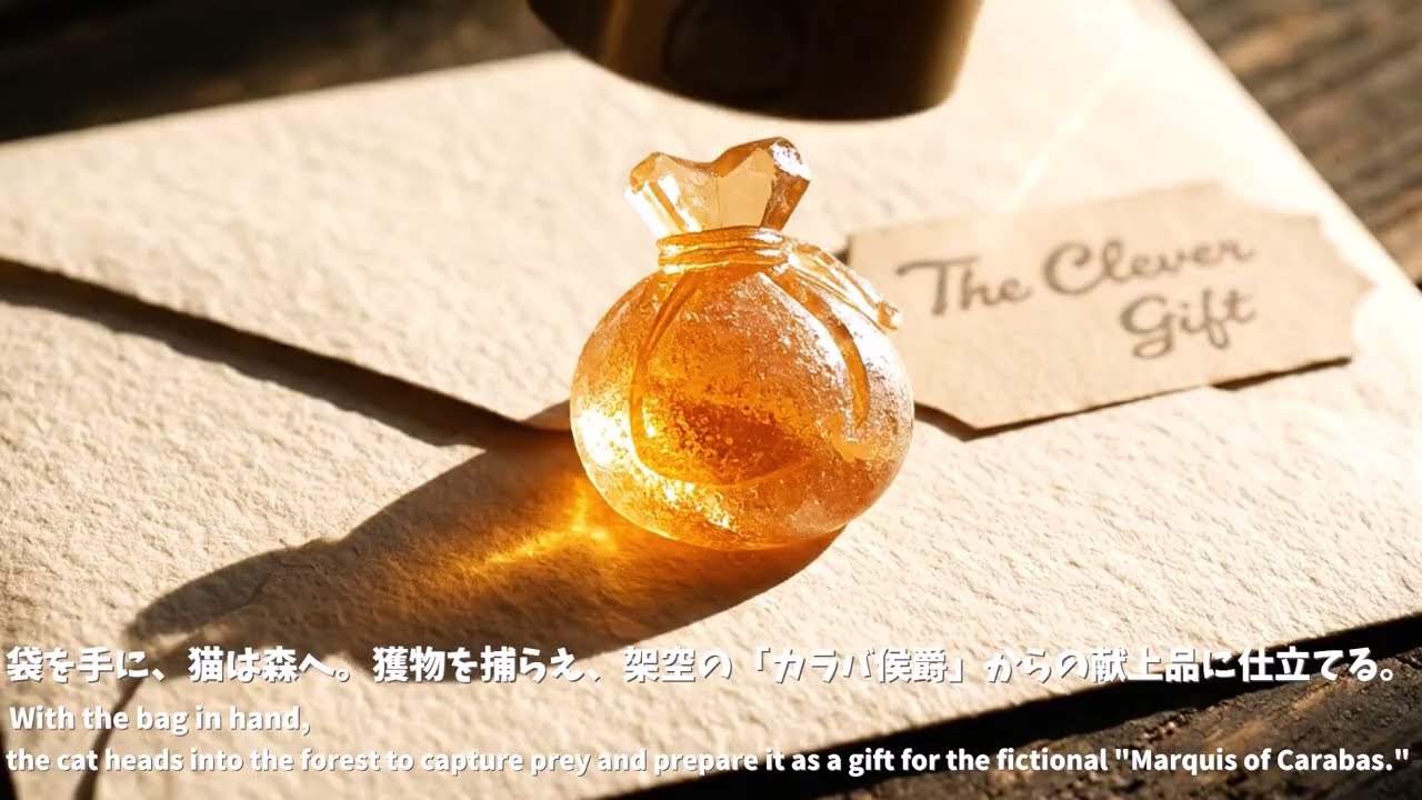 【ASMR】長靴を履いた猫🐈👢世界観のシーリングスタンプ✨#asmr #aiart #story #glass