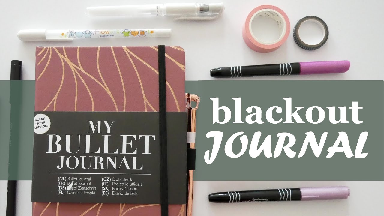 Bullet Journaling on BLACK PAGES