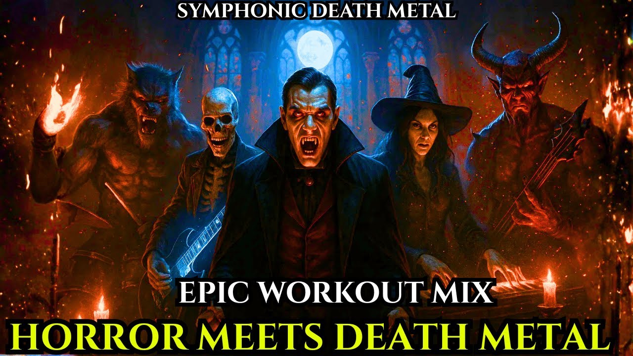 Death Metal Workout Music | Epic Symphonic Metal Instrumental Gym Playlist | Horror Music