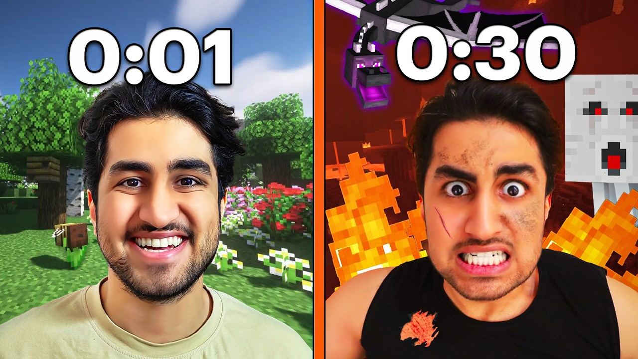 ماینکرفت ولی هر ۳۰ ثانیه اتفاق عجیب میوفته😳