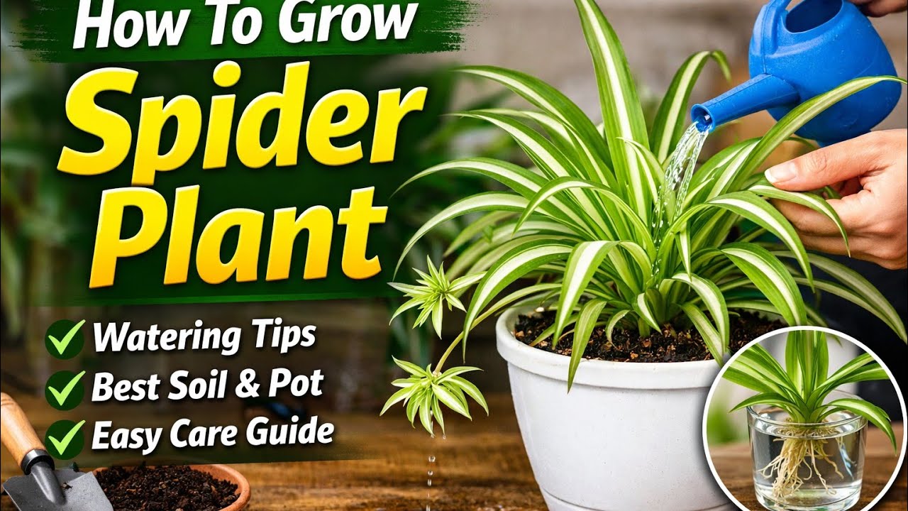 How To Grow Spider Plant at Home (Easy Tips)/How To Grow a Healthy Spider Plant | Beginner Guide