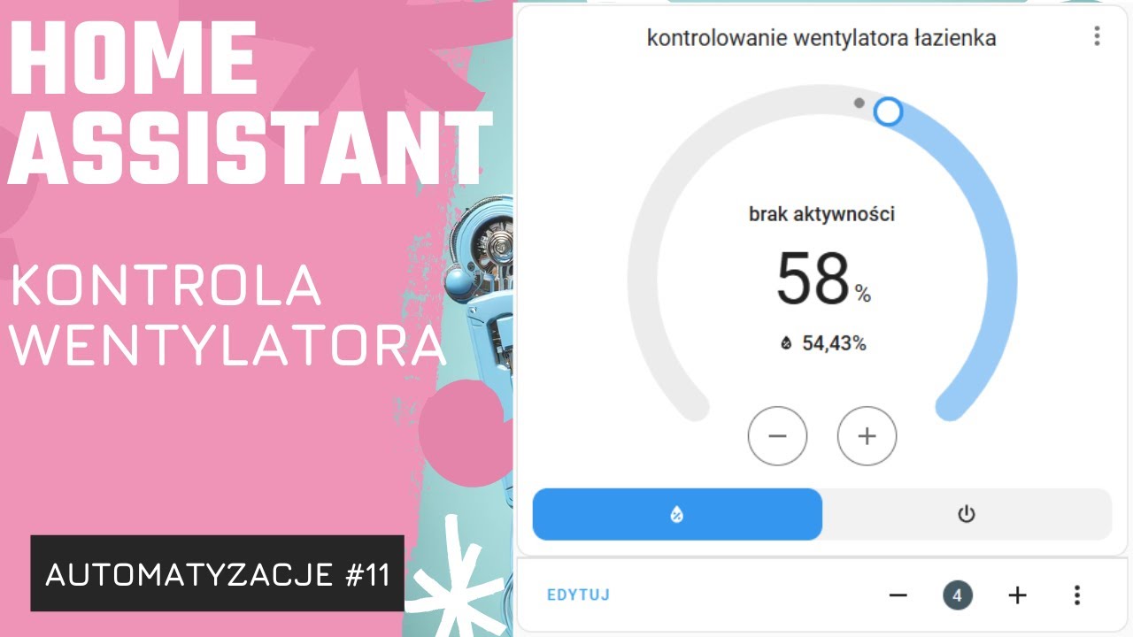 Sterowanie wentylatorem łazienkowym w Home Assistant na bazie Generic Hygrostat! 💨