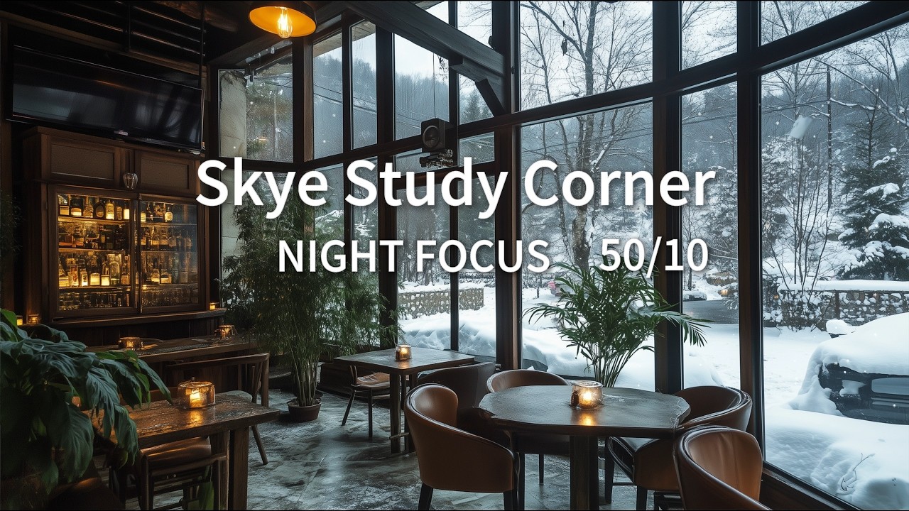 Night Focus Series🚀 3 Hours🚀 | Pomodoro 50/10 | Rain Ambience | With Countdown