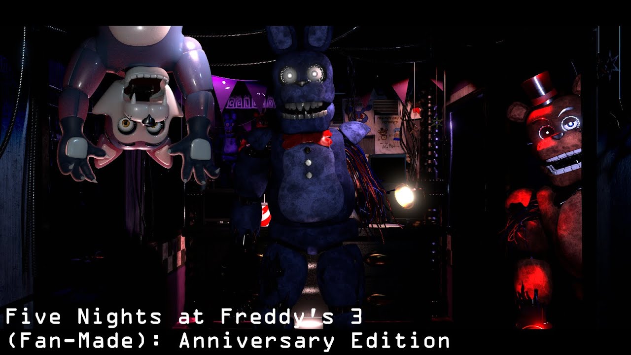 Five Nights at Freddy's 3 (Fan-Made): Anniversary Edition | Full Walkthrough