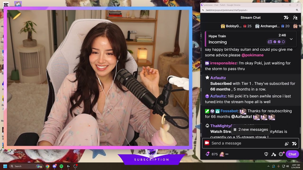 [1-24-26] pokimane - short stream!! a lil hello & ONE game of valo ＜3