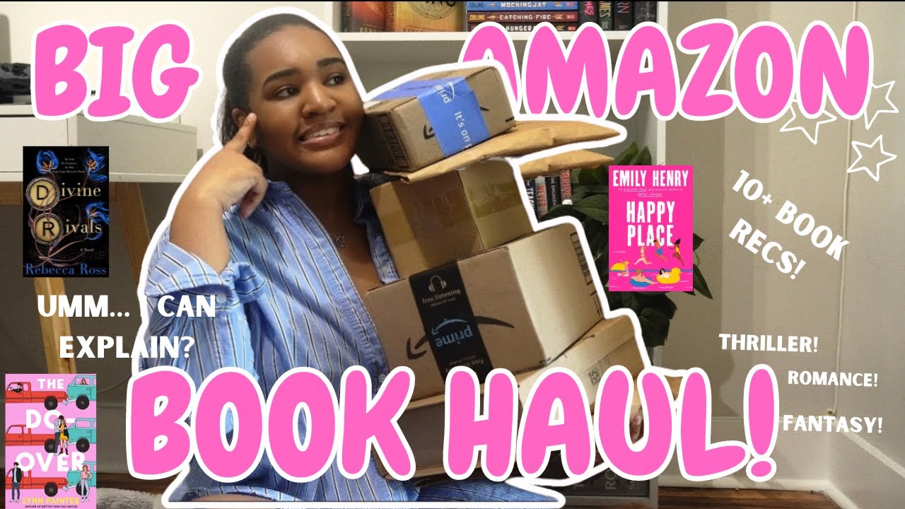HUGE AMAZON BOOK HAUL 🤭📚🤌🏽 | I may or may not have took advantage of the book sale! 😂