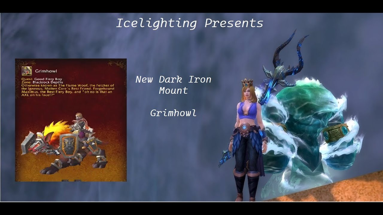 New Dark Iron Dwarfs Mount - Grimhowl- Shadowforge City- Shadowlands - World of warcraft Patch 9.2.5