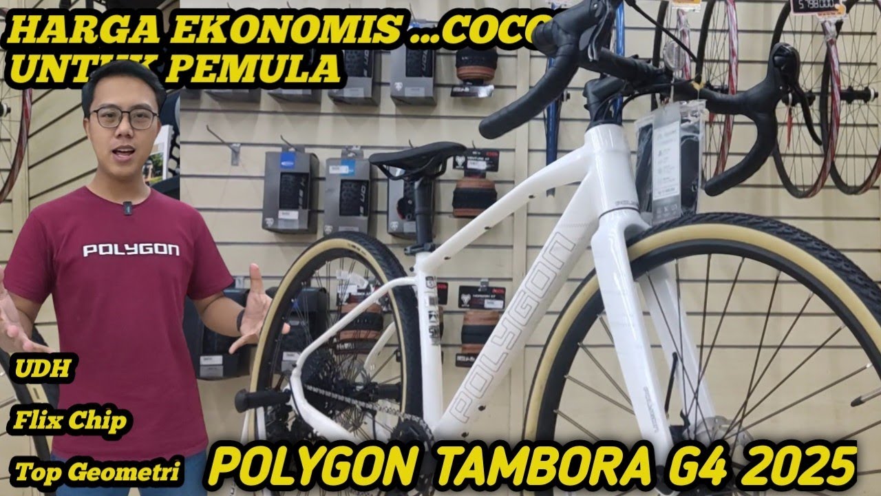 SEPEDA GRAVEL TERBAIK UNTUK PEMULA || POLYGON TAMBORA G4 2025 10 SPEED 46 T 