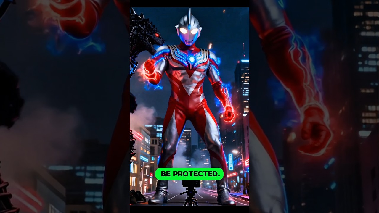 Ultraman saves the world from robot monsters 