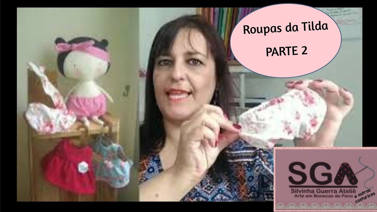 PARTE 2 -  Vestido, Tiara e Calçola da Tilda