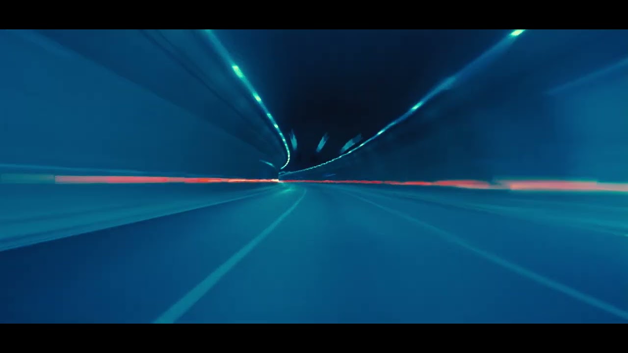 Cars Driving Tunnel Road   Stock Video Footage
