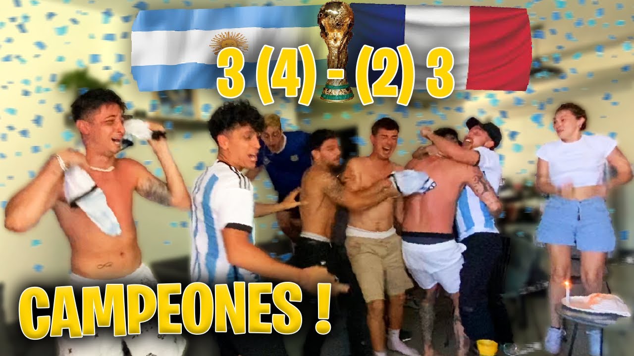 REACCION PENALES ! ARGENTINA 3 (4) - (2) 3 FRANCIA | CAMPEONES DEL MUNDO ! *Final Emocionante*