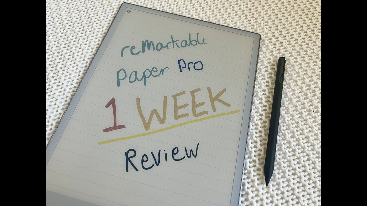 Обзор одной недели с моим reMarkable Paper Pro