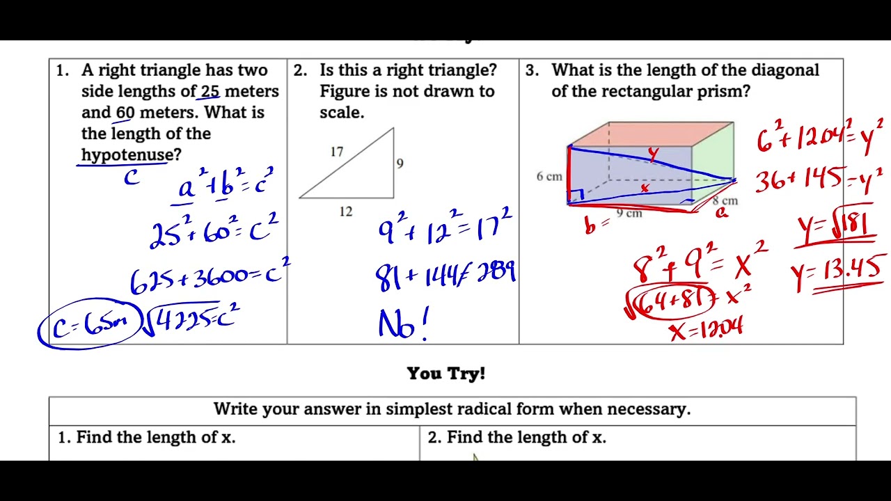 Pythagorean Inequality Theorem